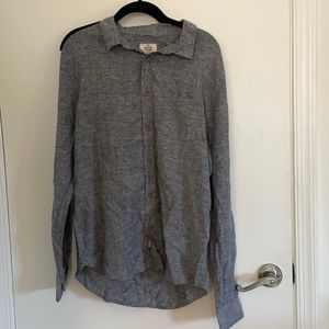 Never worn Marine Layer gray button down